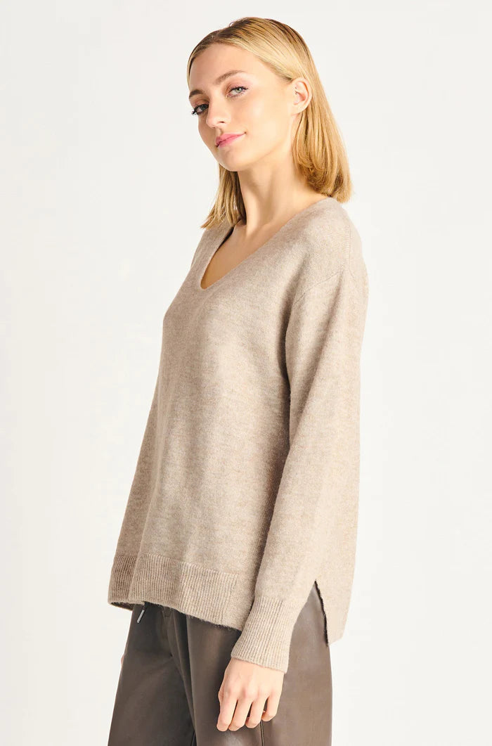 DEX-Sweater-TAUPE MELANGE