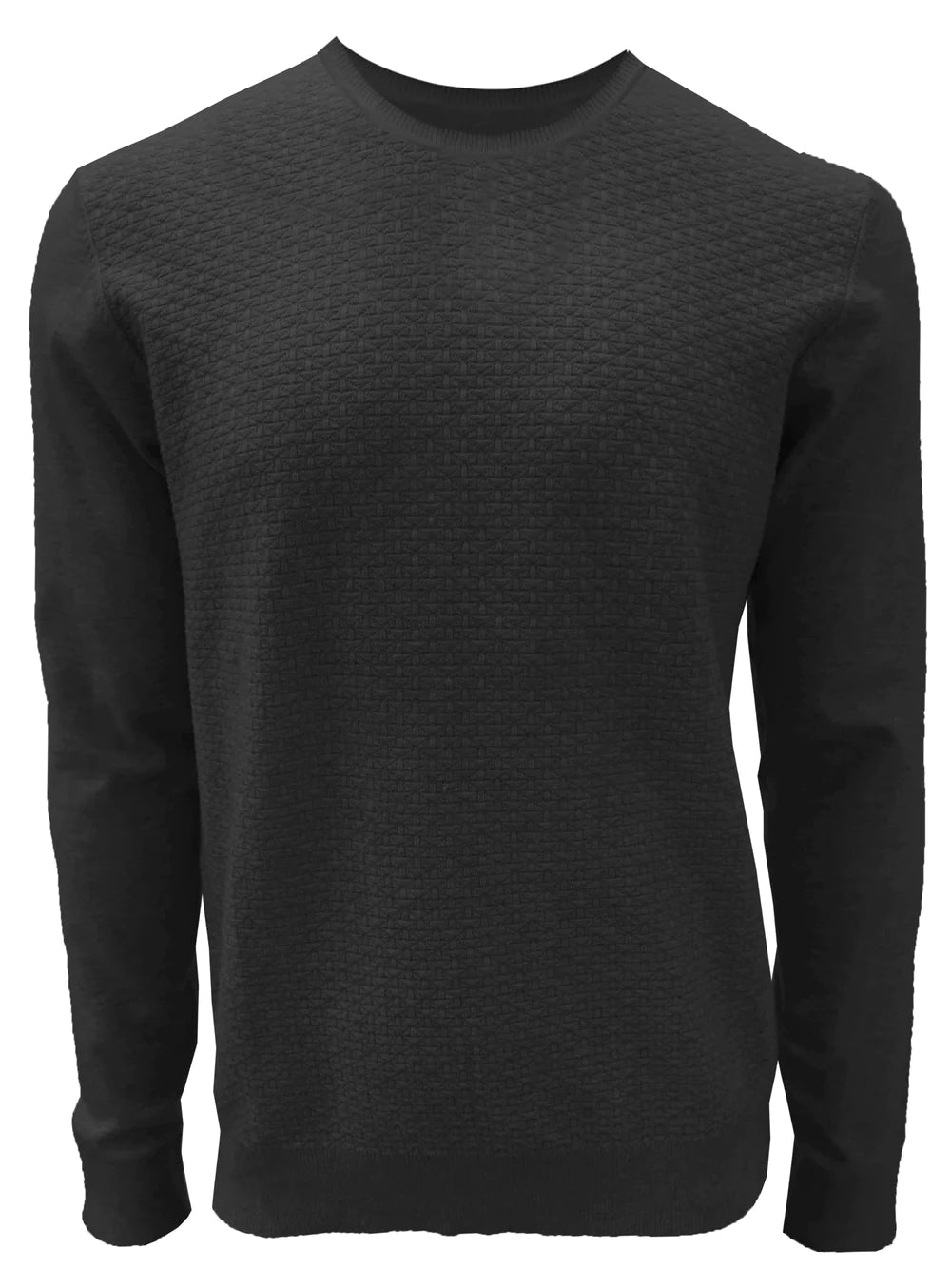 POINT ZERO-LOGAN Cashmere-like sweater-BLACK