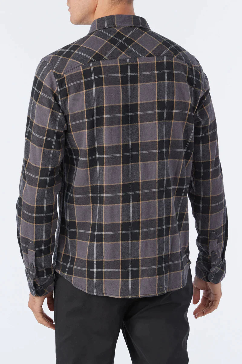 O'NEILL-Redmond Plaid Stretch Flannel-Black