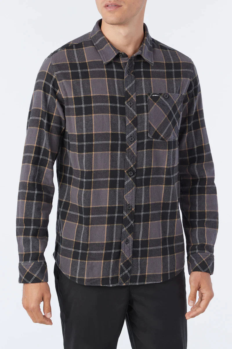 O'NEILL-Redmond Plaid Stretch Flannel-Black