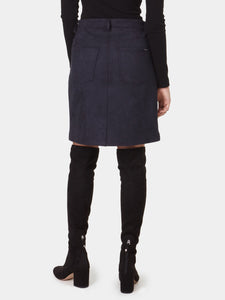 LOIS-Simone buttoned skirt-BLACK