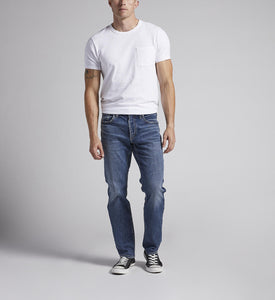 SILVER JEANS-Eddie Athletic Fit Tapered Leg Jeans