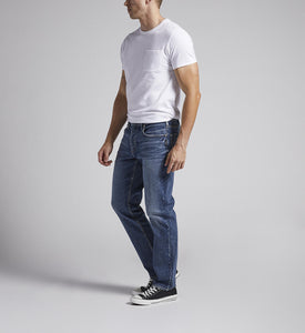 SILVER JEANS-Eddie Athletic Fit Tapered Leg Jeans