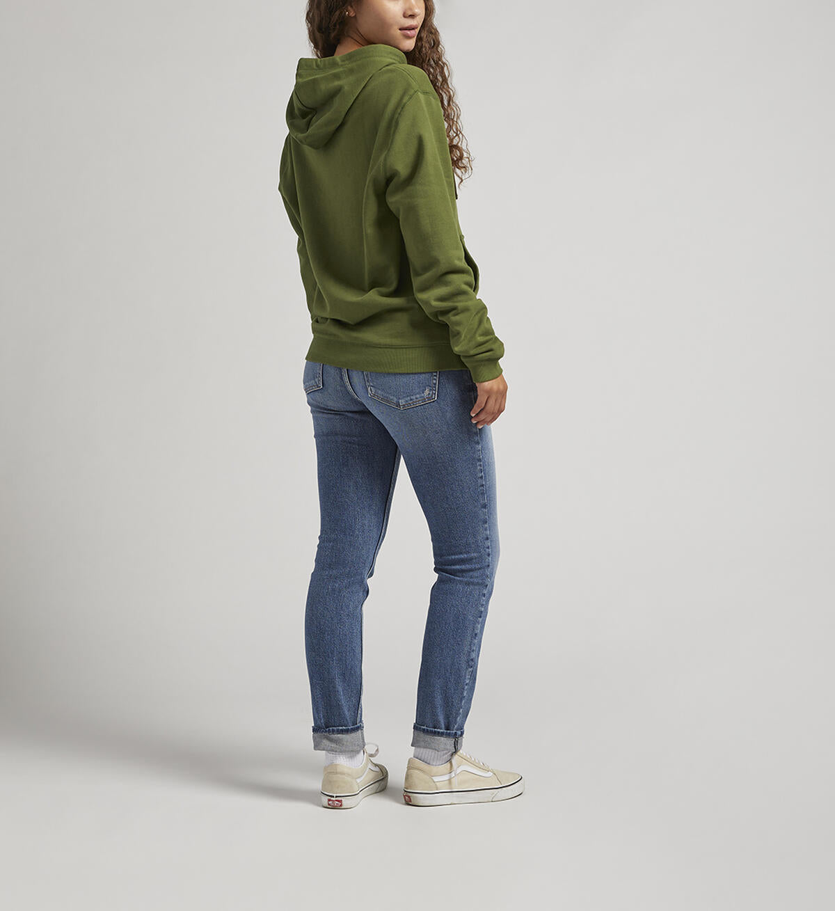 SILVER JEANS-Unisex Logo Hoodie-OLIVE