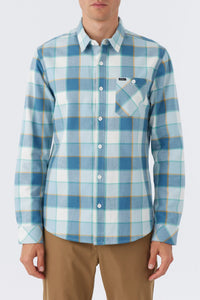 O'NEILL-Winslow Plaid Flannel-Dust Blue