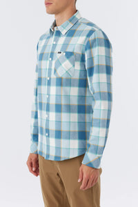 O'NEILL-Winslow Plaid Flannel-Dust Blue